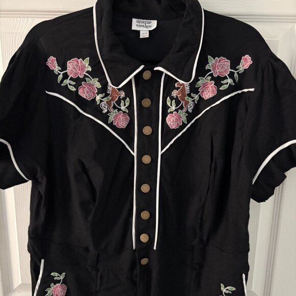 Unique Vintage Western Jumpsuit - Picture 3 of 4